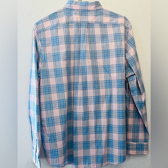 Vineyard Vines Murray Shirt Men's XL Slim Fit Blue Pink Plaid Button Up Preppy - Picture 2 of 5
